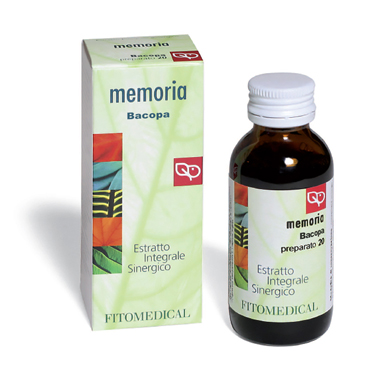 BACOPA MEMORIA ESTRATTO INTEGRALE SINERGICO 60 ML PREPARATO 20 - Farmadillo