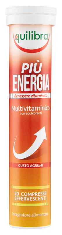 PIU' ENERGIA GUSTO AGRUMI 20 COMPRESSE EFFERVESCENTI - Farmadillo