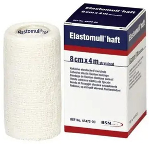 BENDA ELASTICA AUTOADESIVA ELASTOMULL HAFT BLU 8X400 CM - Farmadillo