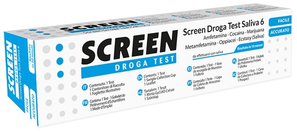 SCREEN DROGA TEST SALIVA 6 DROGHE - Farmadillo