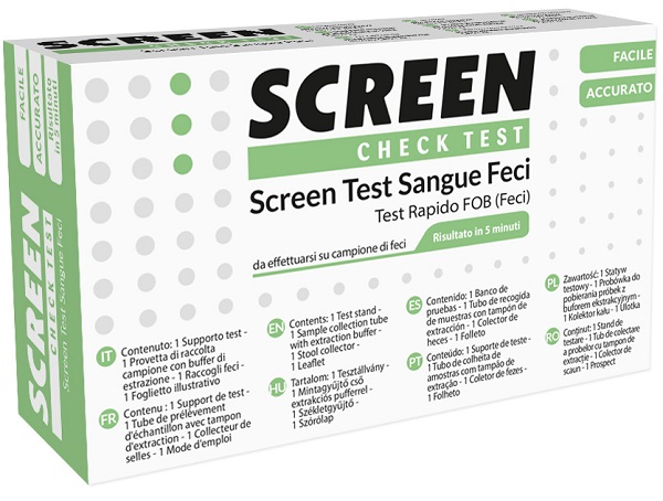 SCREEN TEST RAPIDO PRESENZA DI SANGUE OCCULTO NELLE FECI SCREEN TEST FOB - Farmadillo