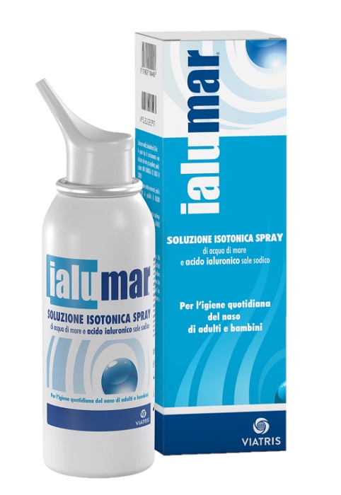 SOLUZIONE ISOTONICA SPRAY DI ACQUA DI MARE ACIDO IALURONICO SALE SODICO PER IGIENE NASO ADULTI E BAMBINI 100ML - Farmadillo