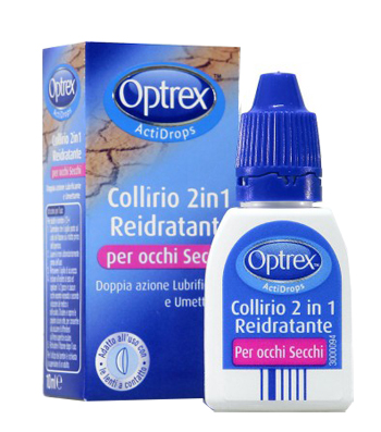 GOCCE OCULARI OPTREX ACTIDROPS 2IN1 REIDRATANTE OCCHI STANCHI 1 PEZZO - Farmadillo