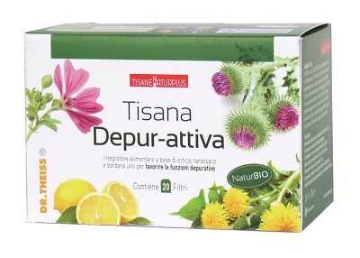 NATURPLUS TISANA DEPUR-ATTIVA 20 FILTRI - Farmadillo