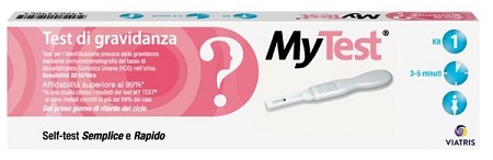 TEST DI GRAVIDANZA RAPIDO HCG MYTEST 1 PEZZO - Farmadillo
