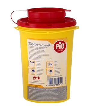 CONTENITORE DI SICUREZZA PER TALGIENTI PIC CAPACITA' 0,6 LITRI ARTICOLO 00022994000000 1 PEZZO - Farmadillo