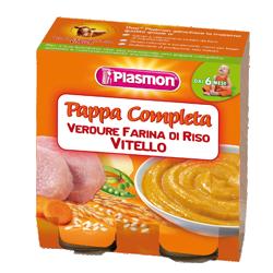 PLASMON OMOGENEIZZATO PAPPE VITELLO/VERDURA/RISO 190 G X 2 PEZZI - Farmadillo