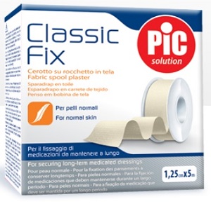 CEROTTO IN ROCCHETTO CLASSIC FIX WHITE 1,25X500 CM FUSTELLA - Farmadillo