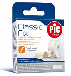 CEROTTO IN ROCCHETTO PIC CLASSIC FIX TELA BIANCO 2,5X500 CM FUSTELLA - Farmadillo