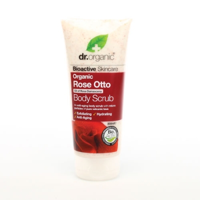 DR ORGANIC ROSE OTTO ROSA BODY SCRUB CORPO 200 ML - Farmadillo