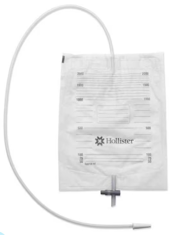 SACCA URINA DA LETTO STANDARD MONOUSO HOLLISTER LUNGHEZZA TUBO 90CM CAPACITA' 2L GRADUATA 30 PEZZI - Farmadillo