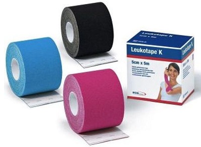 BENDA ADESIVA LEUKOTAPE K PER TAPING FISIOTERAPICO LARGHEZZA 5 CM LUNGHEZZA 5 M COLORE AZZURRO IN ROTOLO - Farmadillo