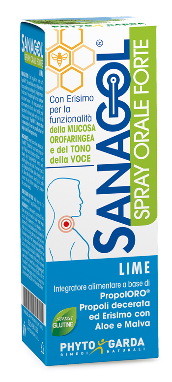 SANAGOL SPRAY FORTE PROPOLI LIME 20 ML - Farmadillo