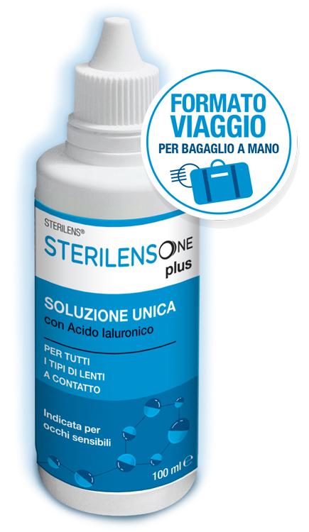 SOLUZIONE UNICA STERILENS ONE PLUS CON ACIDO IALURONICO 100 ML - Farmadillo