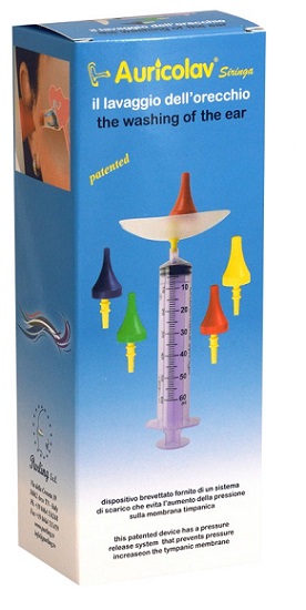 SIRINGA AURICOLAV PER LAVAGGIO AURICOLARE 1 SIRINGA + 4 DISPOSITIVI AURICOLARI - Farmadillo