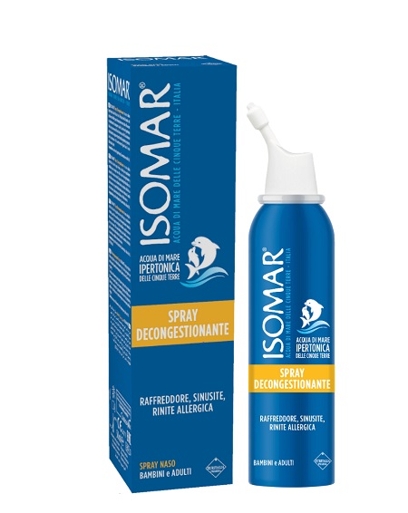 ISOMAR NASO CHIUSO SOLUZIONE ACQUA DI MARE IPERTONICA PER DECONGESTIONE NASO CHIUSO 50 ML - Farmadillo