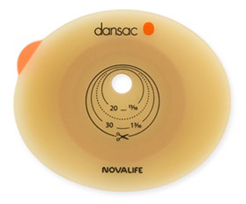 PLACCA PER COLO ILEO ED UROSTOMIA DANSAC NOVALIFE2 43MM RITAGLIABILE 10-35 - Farmadillo