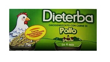 DIETERBA OMOGENEIZZATO POLLO 3 PEZZI 80 G - Farmadillo