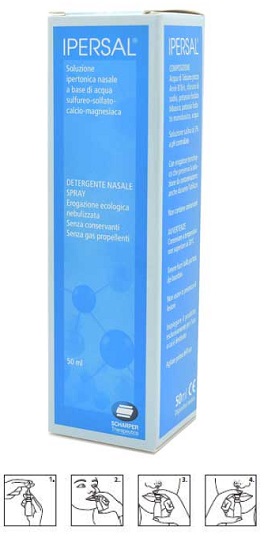 SOLUZIONE IPERTONICA IPERSAL SPRAY NASALE 50 ML - Farmadillo