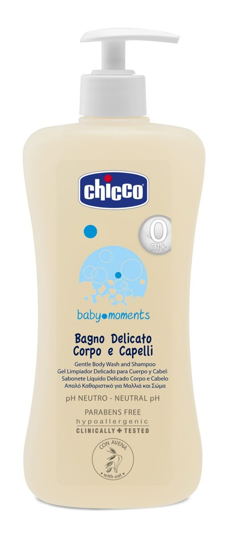 CHICCO COSMETICI BABY MOMENTS CORPO CAPELLI 500 ML - Farmadillo