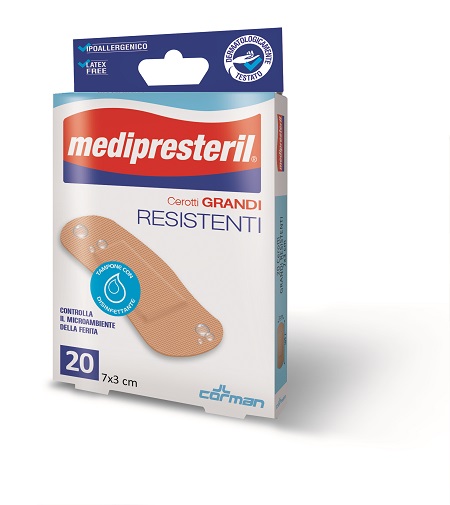 CEROTTO MEDIO MEDIPRESTERIL RESISTENTE 7X2CM 20 PEZZI - Farmadillo