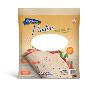 PIACERI MEDITERRANEI PIADINA OLIO D'OLIVA 200 GRAMMI - Farmadillo