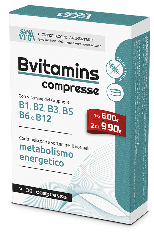 SANAVITA BVITAMINS 30 COMPRESSE - Farmadillo