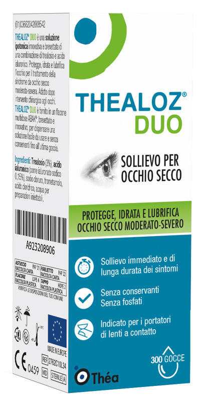 THEALOZ DUO SOLUZIONE OCULARE FLACONE 10 ML - Farmadillo