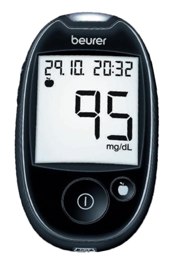 BEURER GLUCOMETRO GL44 METER MG/DL NERO - Farmadillo