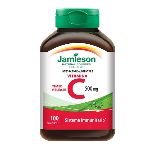 VITAMINA C 500 TIMED RELEASE GUSTO ARANCIA 100 COMPRESSE - Farmadillo