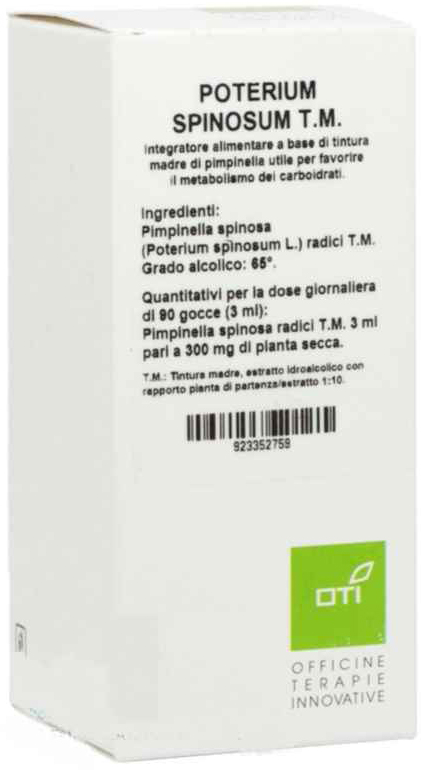 POTERIUM SPINOSUM TINTURA MADRE GOCCE 100ML - Farmadillo
