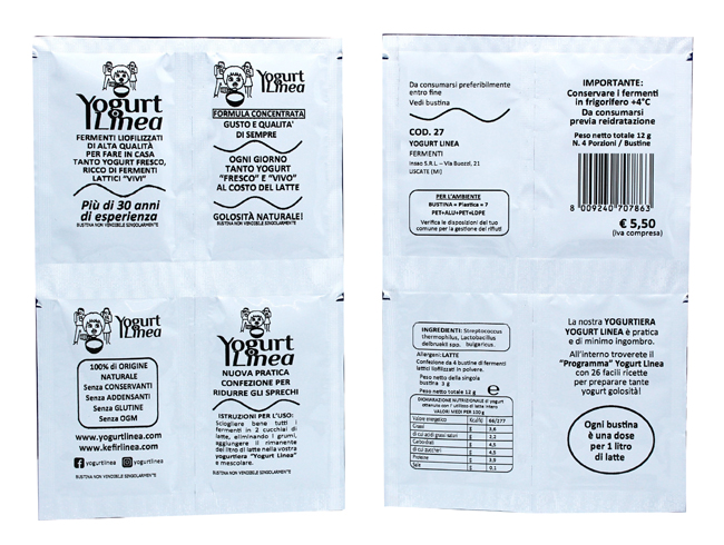 YOGURT LINEA FERMENTI LIOFILIZZATI 4 BUSTINE DA 6,5 G - Farmadillo