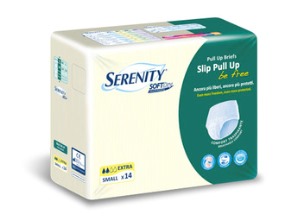 PANNOLONE A MUTANDINA SERENITY PULL UP BE FREE SD EXTRA SMALL 14 PEZZI - Farmadillo