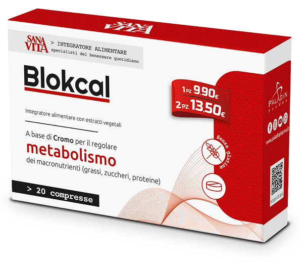 SANAVITA BLOKCAL 20 COMPRESSE - Farmadillo
