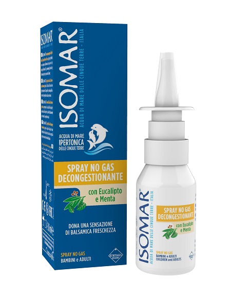 ISOMAR SOLUZIONE ACQUA MARE NASO IPERTONICA NASO SPRAY DECONGESTIONANTE 30 ML - Farmadillo