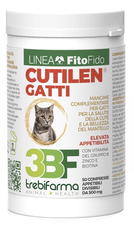 CUTILEN GATTI 50 COMPRESSE BARATTOLO 25 G - Farmadillo