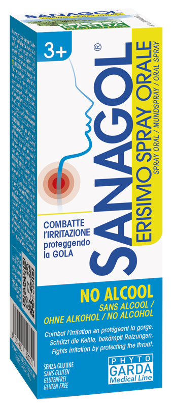 SANAGOL SPRAY ERISIMO SENZA ALCOOL 20 ML - Farmadillo
