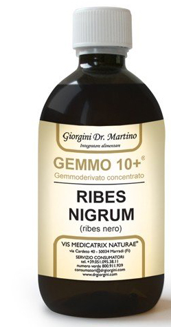 GEMMO 10+ RIBES NERO 500 ML LIQUIDO ANALCOLICO - Farmadillo