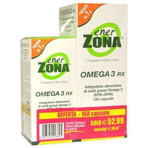 ENERZONA OMEGA 3 RX 120+48 CAPSULE OFFERTA CONVENIENZA - Farmadillo
