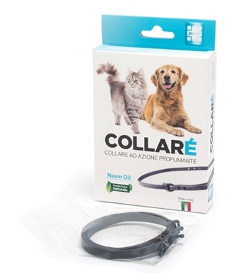 COLLARE' COLLARE PER CANI E GATTI AD AZIONE PROFUMANTE NERO CON OLIO DI NEEM - Farmadillo