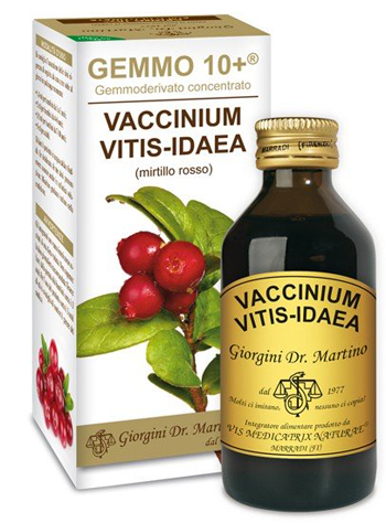 GEMMO 10+ MIRTILLO ROSSO LIQUIDO ANALCOLICO 100 ML - Farmadillo