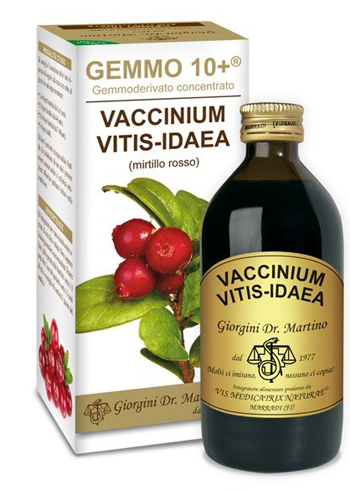 GEMMO 10+ MIRTILLO ROSSO LIQUIDO ANALCOLICO 200 ML - Farmadillo