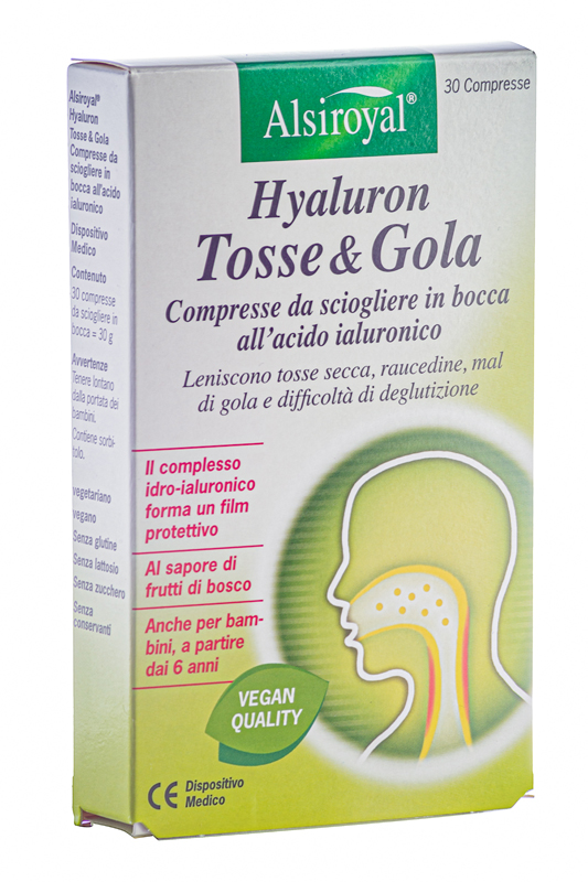 HYALURON TOSSE & GOLA 30 COMPRESSE N - Farmadillo
