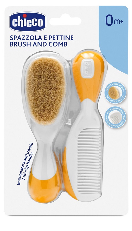 CHICCO SPAZZOLA + PETTINE ARANCIONE - Farmadillo