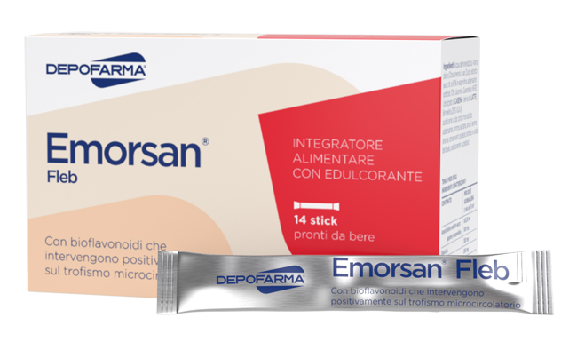 EMORSAN FLEB 14 STICK PACK DA 15 ML - Farmadillo