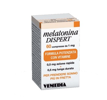 MELATONINA DISPERT 1MG DI MELATONINA 60 COMPRESSE - Farmadillo