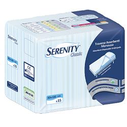 TRAVERSA SALVAMATERASSO PER INCONTINENZA SERENITY CLASSIC ALOE 80X180CM 15 PEZZI FARMABILITY - Farmadillo