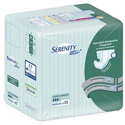 PANNOLONE PER INCONTINENZA A MUTANDINA SERENITY SOFT DRY+ ALOE MEDIUM SUPERCOMFORT 15 PEZZI FARMABILITY - Farmadillo