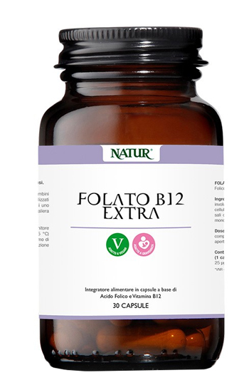 FOLATO B12 EXTRA 30 CAPSULE - Farmadillo