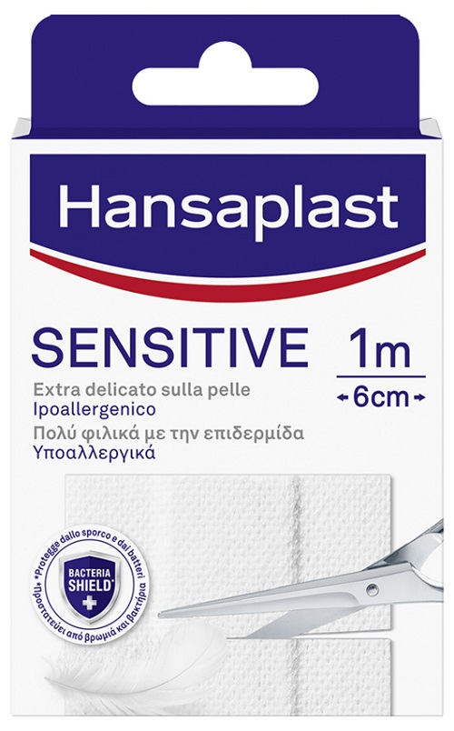 HANSAPLAST STRISCIA SENSITIVE PRETAGLIATA 1X6CM 10 PEZZI - Farmadillo